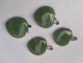 Heart Shape Green Aventurine Stone Green Crystal Pendant Natural Healing Gemstone Bead Necklace Jewelry 25mm. 