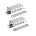 Stainless Steel Cabinet Door Catch- 25kg Magnetic Catch for Kitchen Cupboard Wardrobe Closet Closures Cabinet Door Drawer Latch | Pack Of 2. 