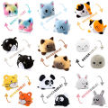 New tyle Reverible Cat Kid Pluhie Pluh Animal Cute Toy Panda Tortoie Double ided Flip Doll Pluh Doll Toy - toy for girl. 