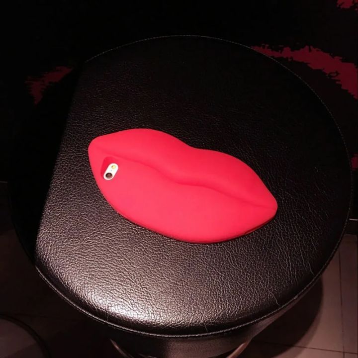 3D Big Mouth Kiss Red Lips Soft Gel Rubber Phone Case For iPhone XR Xs Max 7 8 Plus 6s 11 12 13 14 15 Pro Max Cover Cases