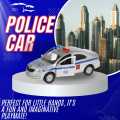 Police Car Toy - Alloy Metal, Pull Back Action, Flashing Lights, Openable Doors - High-Quality Kids' Toy - Best for Birthday Gifts & Collectors. 