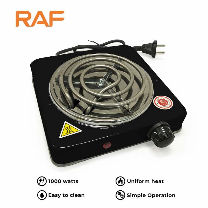 Orange,%20Black%20RAF%20R.8010B%20Electric%20Stove%20Hot%20Plate%20and%20Cooker%20with%201000W%20Power,%20Thermostat,%20and%20Uniform%20Heating%20-%20Image%202