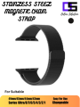 Stainless Steel Magnetic Chain Straps For 44/42/45/49mm Smart Watches - High Quality - Easy to Use. 