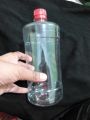 1pcs 1 Liter 8.5 inch long Empty clear Pet Plastic Bottle with cap For Water Storage oil  and different usage clear 1 liter  Bottle. 