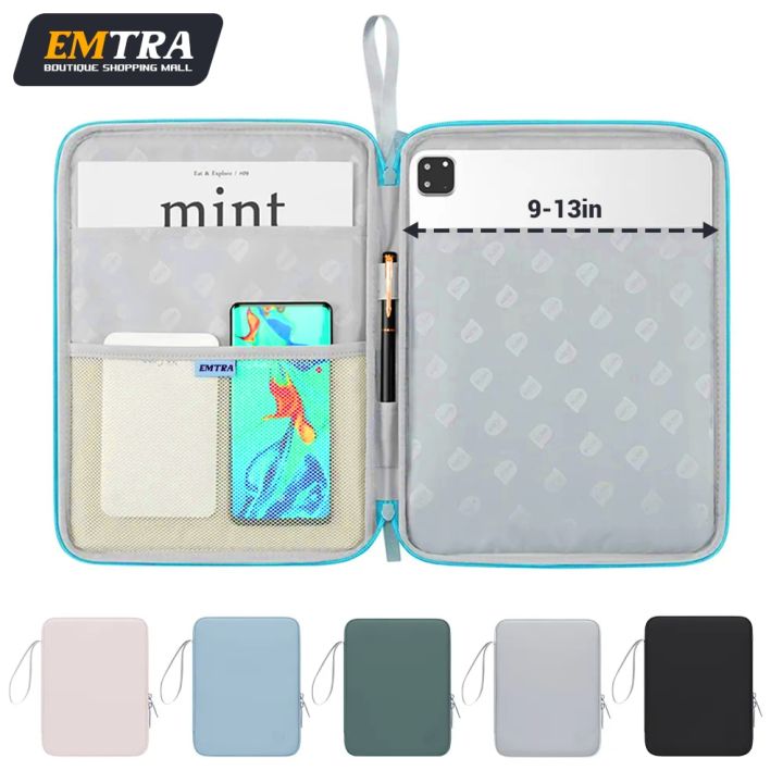 Handbag Sleeve Case for iPad 10th 10.9 Bag Cover 10.2 7/8/9th Pro 11 12.9 Mini 6 Air For Xiaomi Samsung Waterproof Zipper Pouch