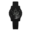 18K Ronaldinho Watches Men's Carbon Gold Digital Watch, Black/Gold/Gold Accents. 