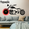 STYLISH BIKE DESIGN WALL CLOCK NEW & TRENDY DIY BIKE SHAPED WOODEN WALL CLOCK FANCY WOODEN WALL CLOCK FOR HOME & OFFICES DECORATION FUNKY STYLE WOODEN WATCH FOR LIVING ROOM , DRAWING ROOM,OFFICES WALL FUNKY WALL CLOCK. 
