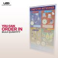 "Computer Network" wall chart | HD Pictures presentation on 200 grams Laminated card 23*36 inches. 