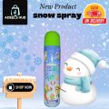 snow spray. 