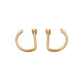 D Shape Nose Rings, Curved Fake Nose Piercing Stud Stainless Steel Nose ring. 