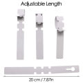 400 Pcs Plastic Plant Labels Wrap Around Tree Tags, Adjustable Nursery Garden Labels Plant Tags with Large Writing Surface, White. 