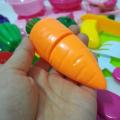 Cutting Fruits And Vegetables Game - 6 Pieces - Multicolor. 