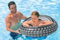 INTEX Giant Tire Tube 36 Inch Swim Ring Summer Fun Float Inflatable For Kids Baby Swimming Pool Ring Tube 9+ year age INTEX Giant Tyre Tube 59252. 