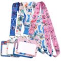 Blue Alien Stitch Bank Card Phone Strap Neck Strap ID Card Keychain Phone Lanyard Stitch Lanyard Card Holder Badge Holder. 