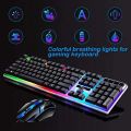G21B USB Wired 104 Keys Keyboard & Mouse Set Rainbow-Color Backlight for Laptop Computer PC. 