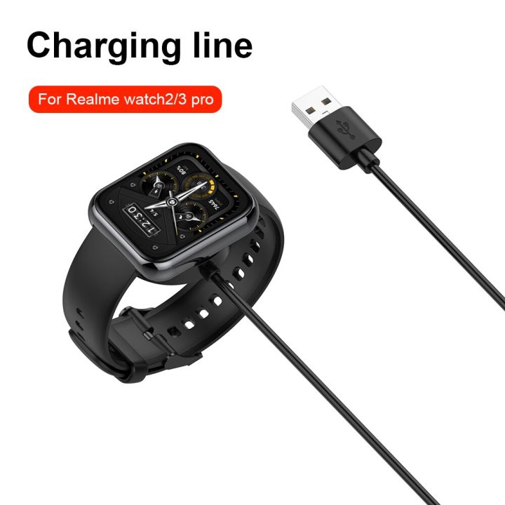 【Sarcasmsm】1m Charging Cable Accessories 5V USB Charging Cable Dock Replacement Smart Watch Parts for Realme Watch3 Pro/Watch2 Pro/Watch2