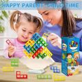 Techmanistan Tetra Tower Stacking Blocks Balance Game - Tetra Tower Game, Russian Building Blocks Game Stacking Game. 