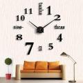 Cooper Half Alphabet DIY 3D 3mm Acrylic Wall Clock (28 Inches) 3D Acrylic Wall Clock Home decoration Number and Alphabetic 3mm-home decor. 