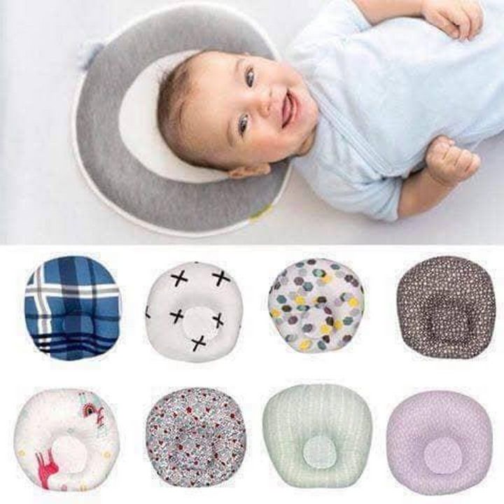 Baby Washable Round Pillow Infant Newborn Head Making Head Shape Making Pillow Washable In Multicolor Daraz.pk