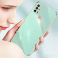 For Motorola Moto G30 Back Cover Luxury 6D Plating Frame Shiny Bling Cases Soft Silicone Square Protective Mobile Phone Case for Girls Boy. 