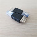 PC USB FEMALE A To ETHERNET RJ45 CONNECTOR ADAPTER. 