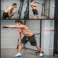 Fitness Home Gym 5 Rubber Tubes Fitness Strength Training Power Resistance Bands JT-003, Chest Flexor / Muscle Pulling Exerciser / Muscle Workout Stretcher Home Fitness Equipment for Men & Women. 