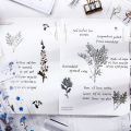 1Sheet Spring Flowers PET Stickers DIY Plants Stickers for Journal Diary Scrapbooking Decoration Album Decorative Stickers. 