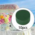 10x Round Floral Foam Blocks DIY Green Plant Foam for Wedding Birthday Decor. 