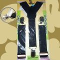 Slim Strip Elastic Suspenders / Gallis - Adjustable | Y Shape Clip-on Style | 3 Clip Pants Braces For Boys. 