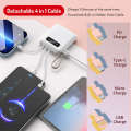 masber 20000mah with 4 Cable Small Powerbank mini Type C Micro IP Kecil Pawer Bank Digital Display. 