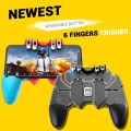 AK66 King 2 1 Pair Mobile Phone L1 R1 Fire Button Aim Gaming Trigger Shooter for PUBG  iPhone and Android,  Call of Duty/ Free Fire/ Knives Out/ Rules of Survival/ Survivor Royale/ Battle Royale/ PUBG/ Critical Ops etc.. 