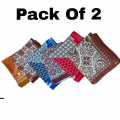 Premium Printed Roti Cover Cloth – Large Size Roti rumal  Pack of 4 | Keeps Roti Fresh & Warm  4 Side Over Lock HZ BEDDING. 