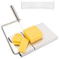 Stainless Steel Cheese Slicer with 8 Wire for Block Cheese Butter. 