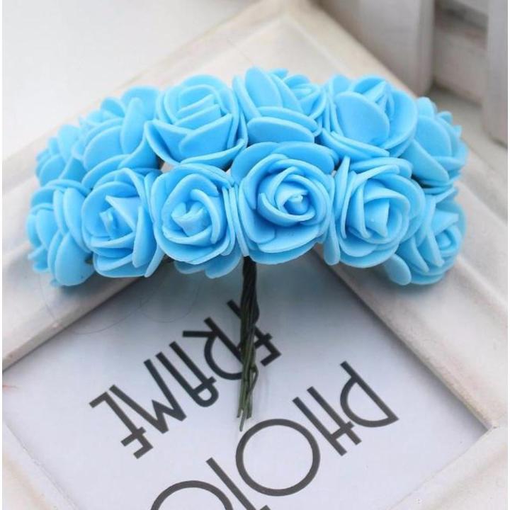 12 Pieces Foam Rose Artificial Flowers For Home Wedding Arrangement Bouquet Party Decoration