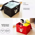 Panda Design Collapsible Storage Bins – Foldable Non-Woven Fabric Storage Boxes with Handles, Stackable Toy Organizer, Clothes & Quilt Basket for Closet, Wardrobe, Bedroom, Cabinet, Laundry, Under-Bed Storage, and Home Organization. 