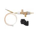 Gas Patio Heater Control Valve Thermocouple Sensor Dump Switch Knob Propane Lpg Fire Pit Control Safety Pilot Port Set. 