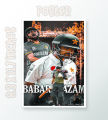 Fire Poster King Babar Azam Poster. 