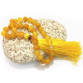 Yellow Color Aqeeq Stone Tasbeeh 33 Beads  (Size 8MM 10MM 12MM 14MM) - Fancy Men and women Choice Color Tasbih (Agates) muslim Agate zikr prayer Tasbeeh - handmade Rosary 12mm tasbi counter Stress Relaxation. 