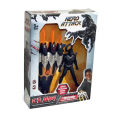 Black Panther Marvel Avengers Plastic Claw With Action Figure - Hand Contractible Pop After Pressing And Character With Light Toy For Kids. 