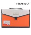 TRANBO Plastic Expanding Bag File Folder with 13 Section Pockets, Foolscape Size. 