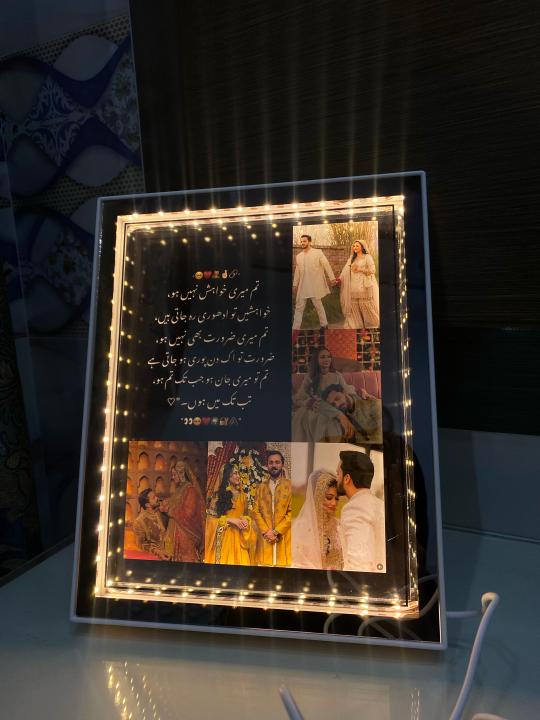 Light Frame Magic Magic Mirror | Photo frame | 3d effect photo frame | Picture photo ...