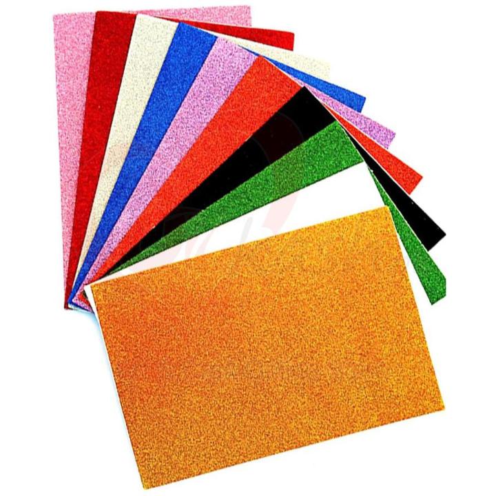 Glitter Formic Sheet - Multicolour (10 Pcs)