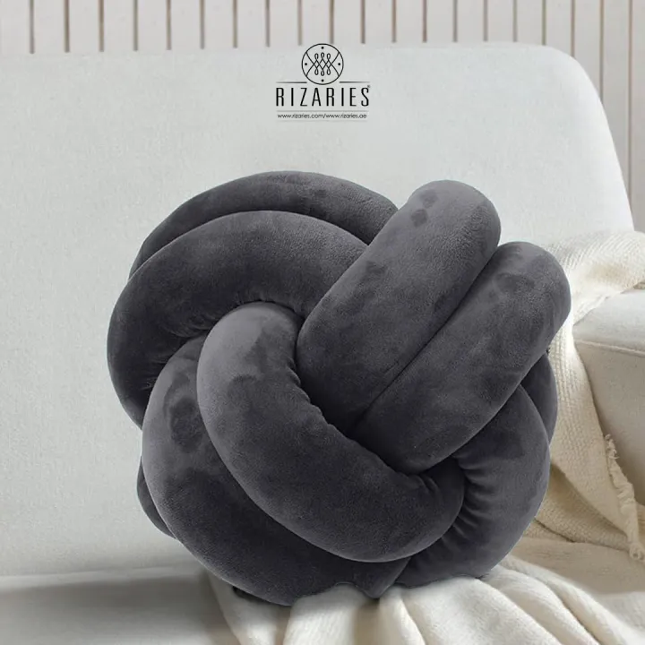 Rizaries%20Knot%20Pillow%20Ball%20Cushion%2023cm%20Soft%20Velvet%20Round%20Throw%20Pillow%20for%20Sofa,%20Bed%20&%20Living%20Room%20Decor%20-%20Image%208