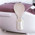 Portable Rice Cooker Spoon Storage Pot Lid Shelf Cooking Storage Kitchen Decor Tool Rice Spoon Stand Holder. 