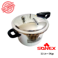 SONEX Pressure Cooker | 3Ltr - 5Ltr - 7Ltr - 9Ltr - 11Ltr | Aluminium | Heavy Weight Pressure Cooker | Best Pressure Cooker | Sonex Pressure Cooker. 