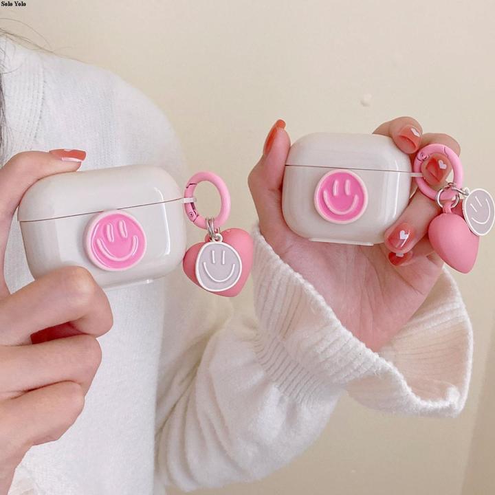 【Solo Yolo】Smiley soft silicone Jane couple earphone case for apple airpod pro wireless bluetooth headset charging box for airpods 1 2 3