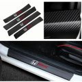 4pcs Honda protectores Car Carbon Door Sill Protector Sticker  Accessories Car Door Sill Threshold Stickers Door Sill Guard Protected Stickers For HONDA Sport Accessories. 