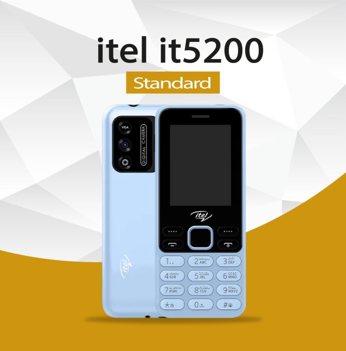 Itel 5200, 	Standard Storage, 2.4 Inches, QVGA Display, 1500 mAh Battery, Digital Camera, With 1 Year Warranty