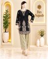 Bin Najeeb Women’s Black Embroidered 2-Piece Suit – Premium Quality Casual & Formal Wear. 
