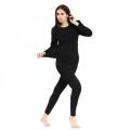 Two pieces set full body Black Thermal Suit &Winter warmer and Pajama and full bazoo for unisex. 